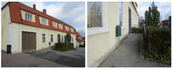 Vävarehuset Sövestad, två exteriörbilder