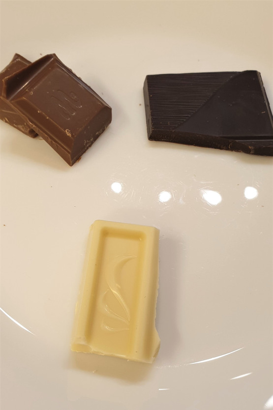 3 sorters choklad