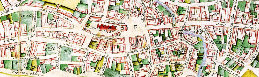 1793. Stadskarta. Georg Henric Bæijer