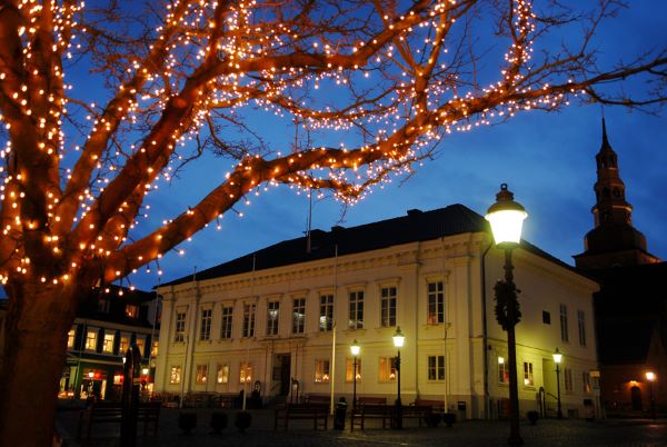 Gamla Rådhuset i juletid, foto taget av Fredrik Ekblad