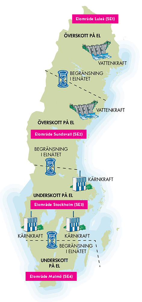 Elområden Sverige Karta | Karta 2020